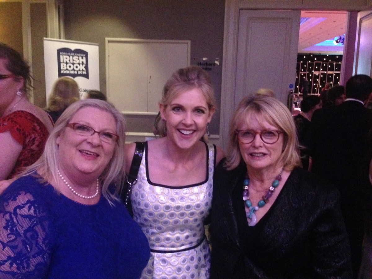 Marita with Sinead Moriarty and Marie Heaney